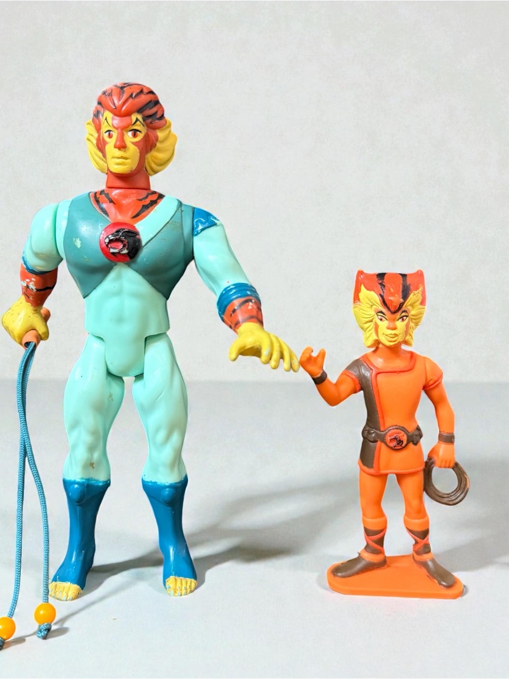 Vintage 1985 LJN ThunderCats Tygra & WilyKat
